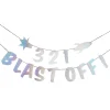 3 2 1 Blast Off Card Banner