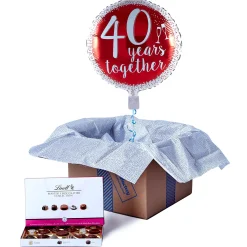 40 Years Together Balloon & Lindt Chocolates - FREE GIFT CARD!