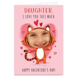 A4 Photo Dalia Clark Valentine's Day Card - Tiger, Daughter