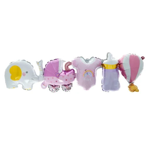 Air-Fill Foil Balloon Baby Banner - Girl