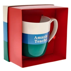 Amazing Teacher Colour Block Mug in a Box