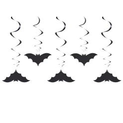 Bat Swirl Decorations - Pack of 5