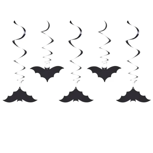 Bat Swirl Decorations - Pack of 5