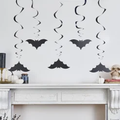 Bat Swirl Decorations - Pack of 5