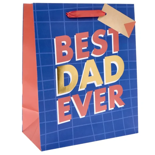 Best Dad Ever Large Portrait Gift Bag