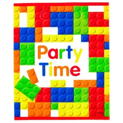 Birthday Building Blocks Party Tableware & Decoration Bundle - 16 Guests