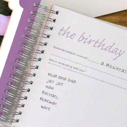 Birthday Year Book - For every year...