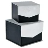 Black & Silver Jewellery Gift Boxes - Set Of 2
