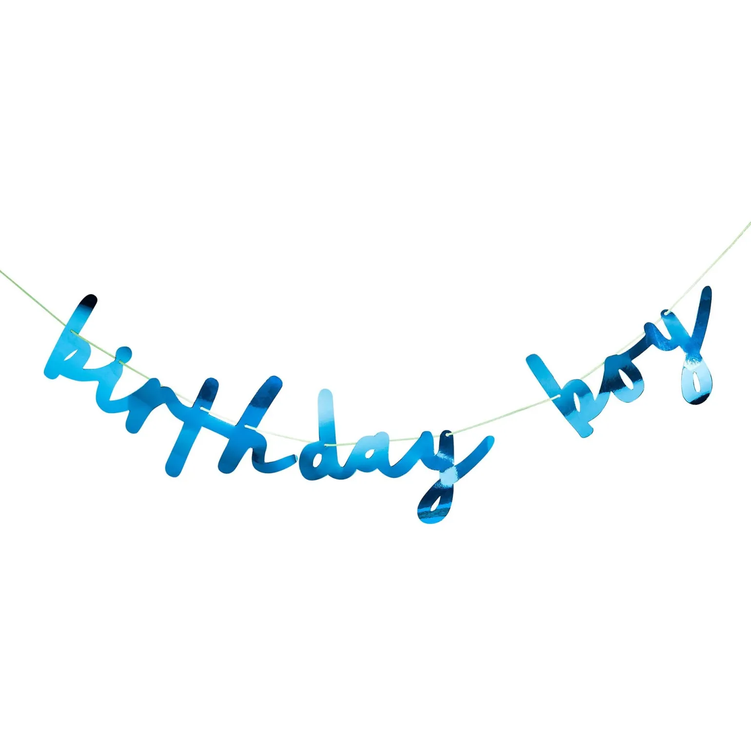 Blue Birthday Boy Card Banner