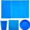 Blue Party Tableware Bundle - 8 Guests