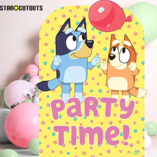 Bluey & Bingo Party Time Medium Backdrop Cardboard Cutout
