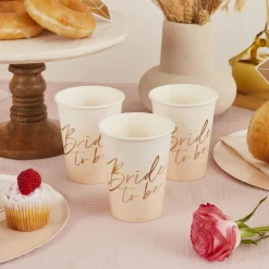 Bride To Be Paper Cups - Pack of 8