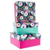 Bright Floral Gift Boxes - Set of 3