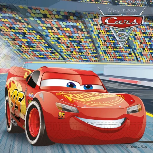 Cars 3 Party Tableware & Decorations Bundle - 16 Guests