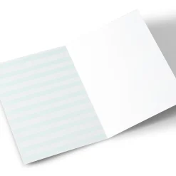 Christening Photo Card - Pastel Bunting