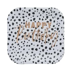 Dalmatian Happy Birthday Paper Plates - Pack of 10