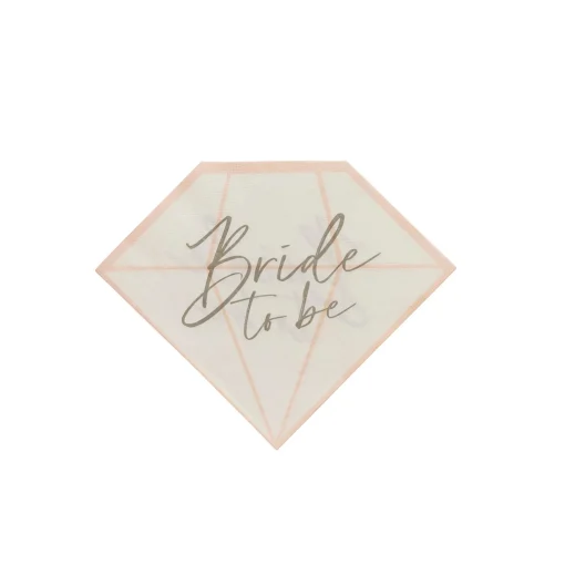 Diamond Bride To Be Paper Napkins - Pack of 16