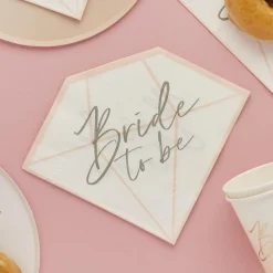 Diamond Bride To Be Paper Napkins - Pack of 16