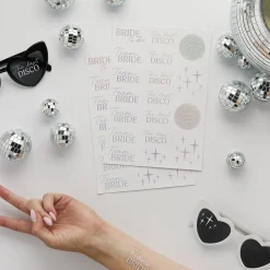 Disco Team Bride Stickers - 2 Sheets