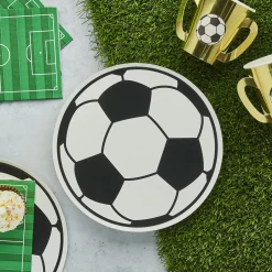 Football Paper Plates - Pack of 8