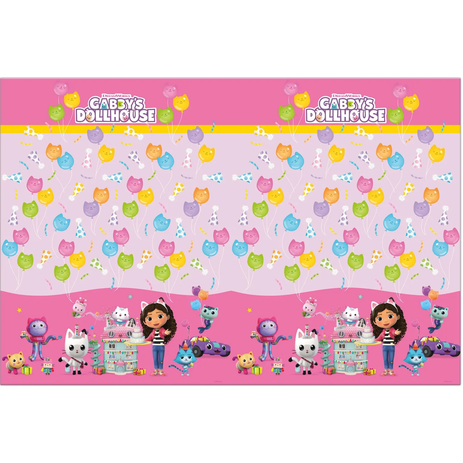 Gabby's Dollhouse Party Tableware & Decorations Bundle - 16 Guests