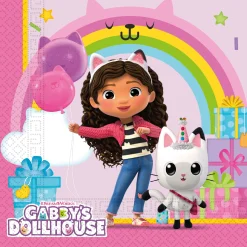 Gabby's Dollhouse Party Tableware & Decorations Bundle - 16 Guests