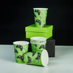 Game Controller Paper Cups - Pack of 8