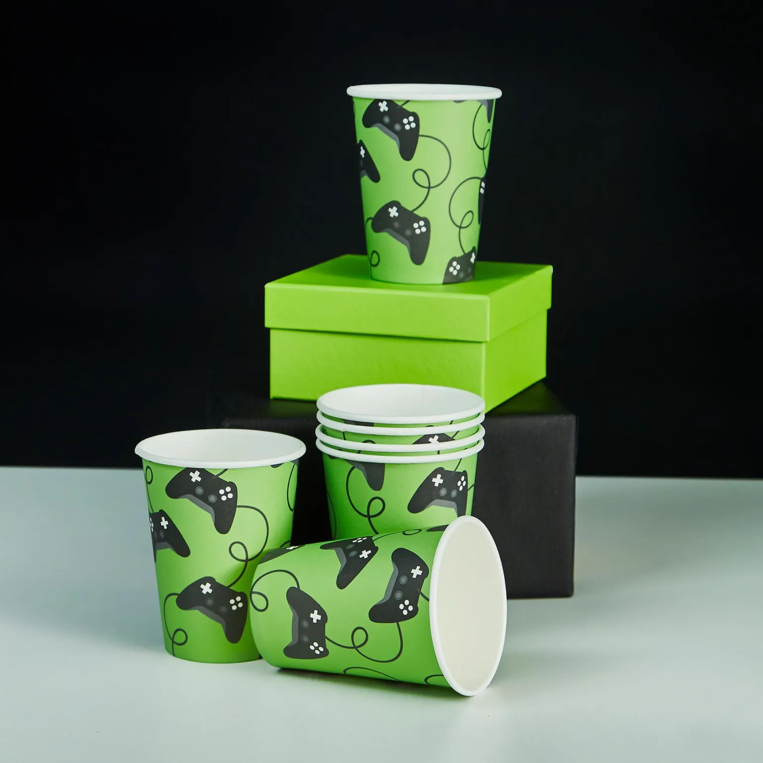 Game Controller Paper Cups - Pack of 8