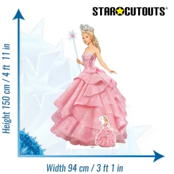 Glinda Wicked Pink Witch Cardboard Cutout