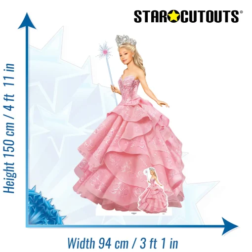 Glinda Wicked Pink Witch Cardboard Cutout