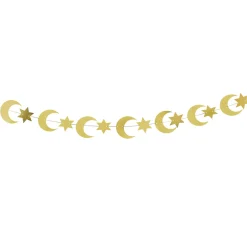 Gold Moon & Star Card Banner 4m