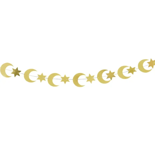 Gold Moon & Star Card Banner 4m