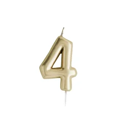 Gold Number Cake Candle (0-9)