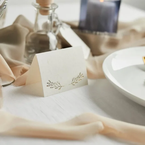Gold Vine Place Cards - Pack of 10