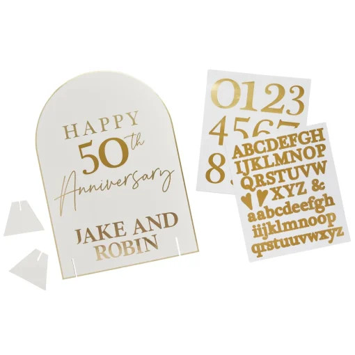 Happy Anniversary Customisable Table Sign