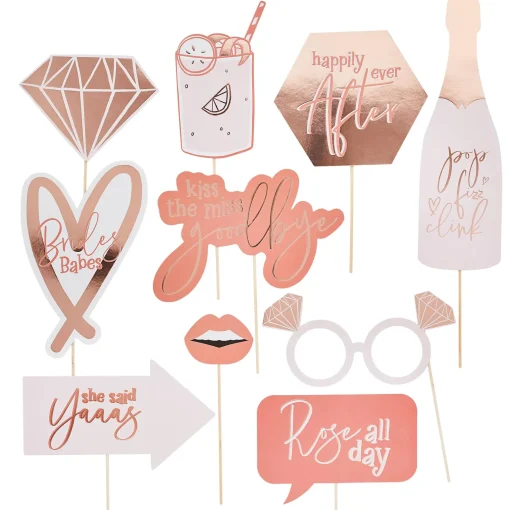 Hen Party Photo Booth Props - Pack of 10