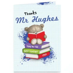 Hugs Personalised Card - Best Teacher Books