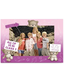 Hugs Photo Thank You Teacher Card - From The Class