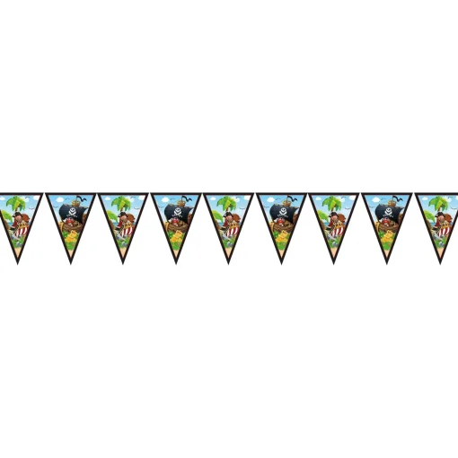 Island Pirates Party Tableware & Decorations Bundle - 16 Guests