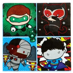 Justice League Party Tableware & Decorations Bundle - 16 Guests