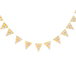 Lemon & Gingham Flag Card Bunting