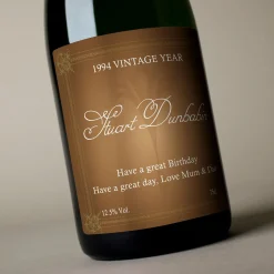 Luxury Personalised Vintage Their Year Champagne