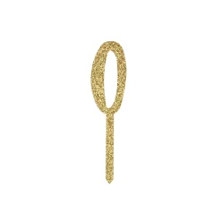 Metallic Gold Number Glitter Acrylic Cake Topper (Numbers 0-9)