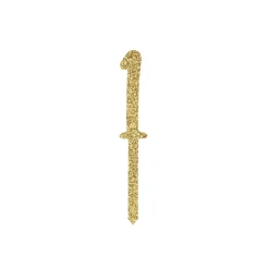 Metallic Gold Number Glitter Acrylic Cake Topper (Numbers 0-9)