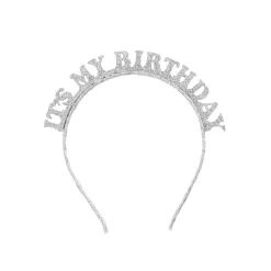 Metallic It's My Birthday Glitter Headband (3 Colour Options)