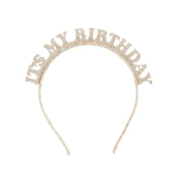 Metallic It's My Birthday Glitter Headband (3 Colour Options)