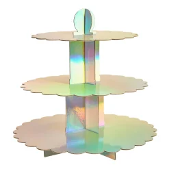 Metallic 3-Tier Scallop Cake Stand (3 Colour Options)