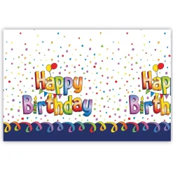 Multicolour Happy Birthday Party Tableware Bundle - 16 Guests