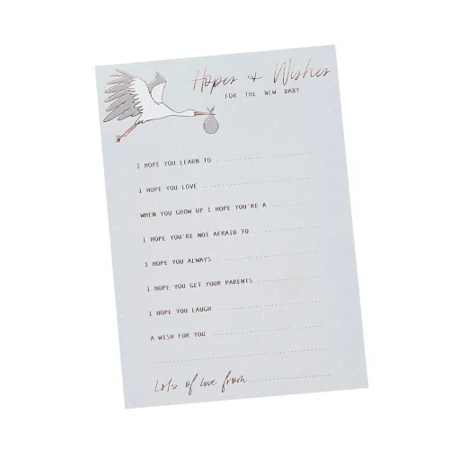 New Baby Hopes & Wishes Cards - Pack of 10