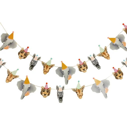 Party Animals Birthday Tableware & Decorations Bundle -10 Guests